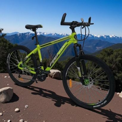 صورة دراجة رياضية المنيوم مقاس 26 - أخضر كيوي